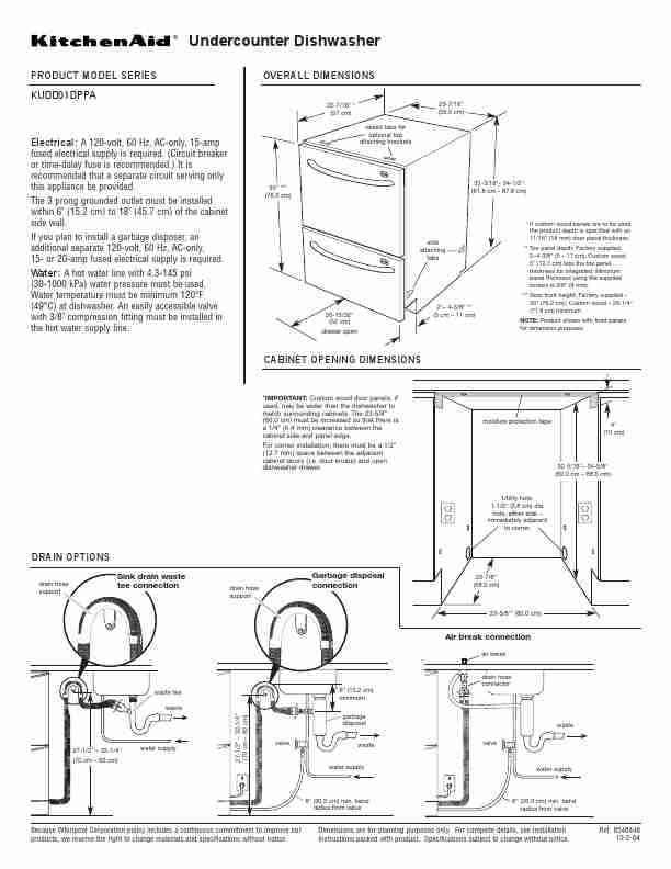 KitchenAid Dishwasher KUDD01DPPA-page_pdf
